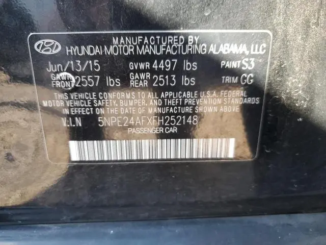 2015 HYUNDAI SONATA SE  