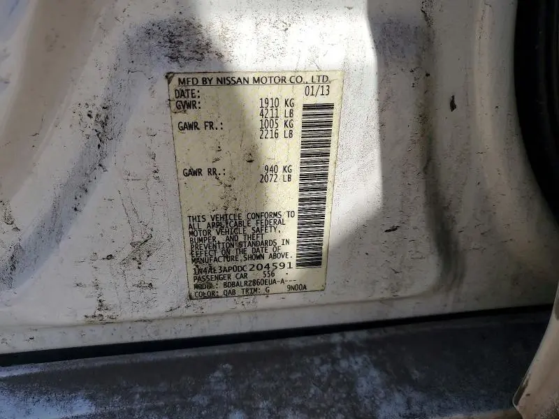 2013 NISSAN ALTIMA 2.5  