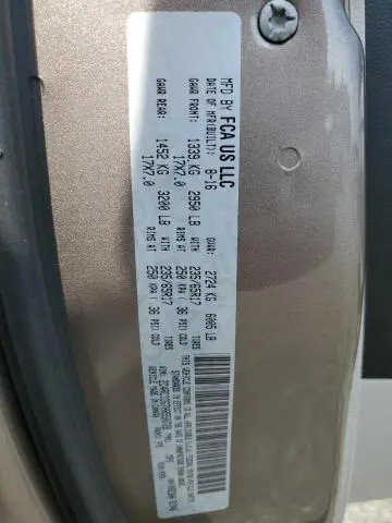 2017 CHRYSLER PACIFICA TOURING  