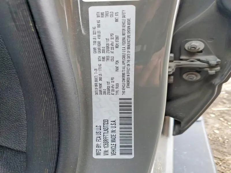 2020 RAM 1500 BIG HORN  