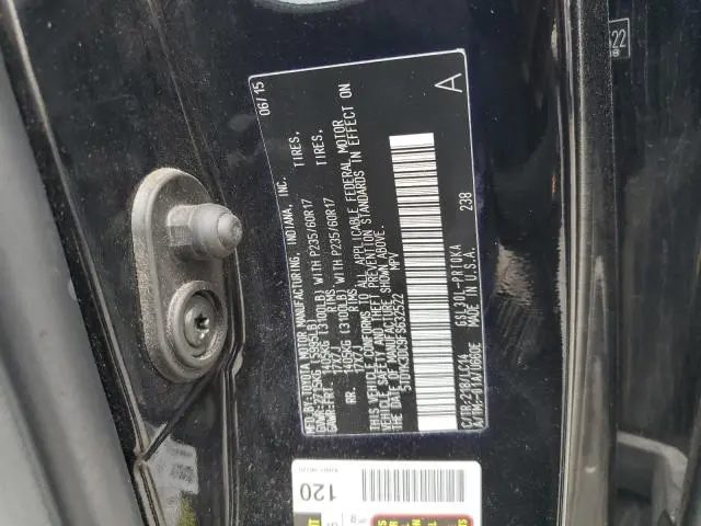 2015 TOYOTA SIENNA XLE  