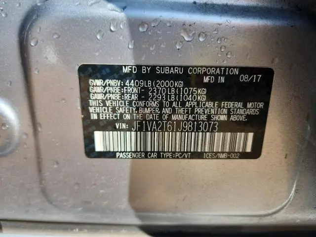 2018 SUBARU WRX STI LIMITED  