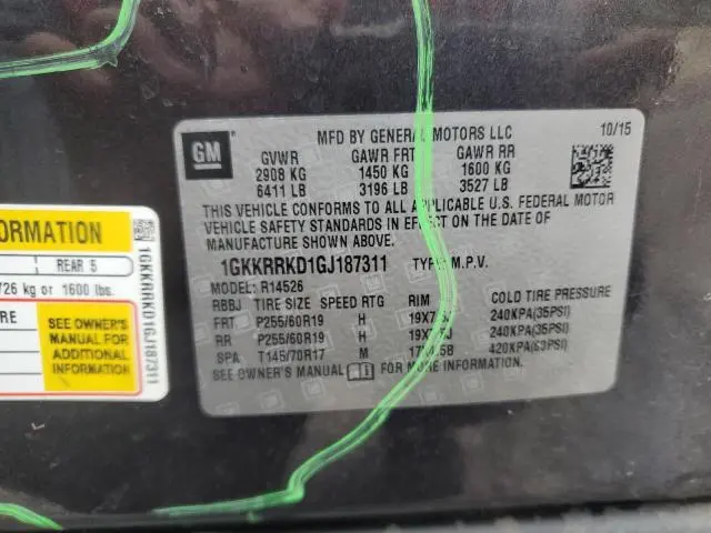 2016 GMC ACADIA SLT-1  