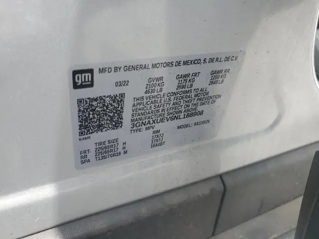 2022 CHEVROLET EQUINOX LT  