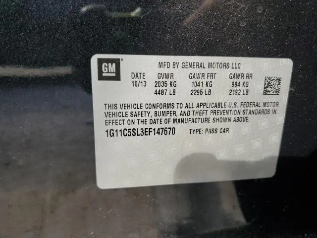 2014 CHEVROLET MALIBU 1LT  