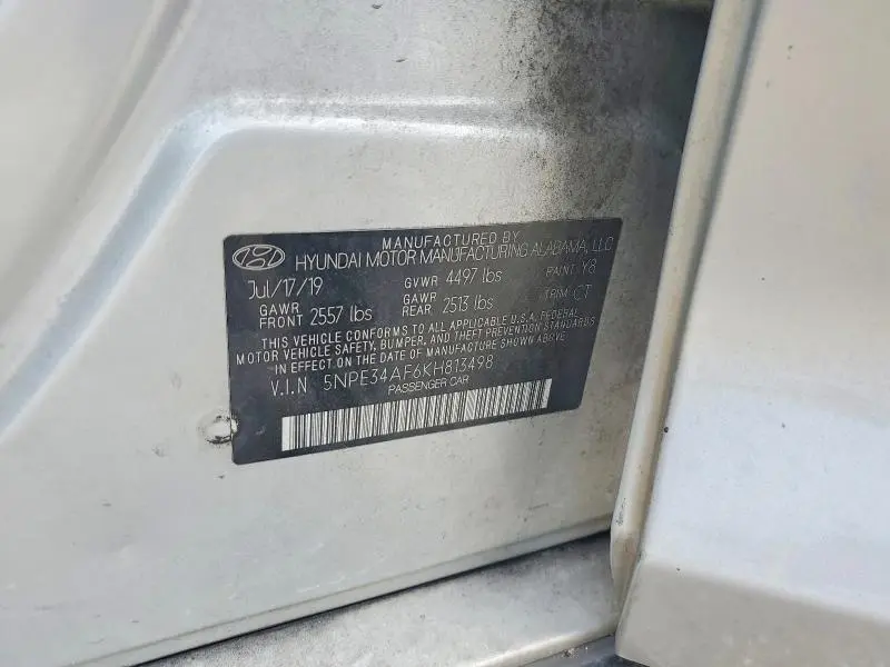 2019 HYUNDAI SONATA SPORT  