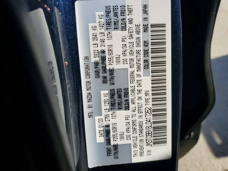 2020 MAZDA CX-9 SPORT  