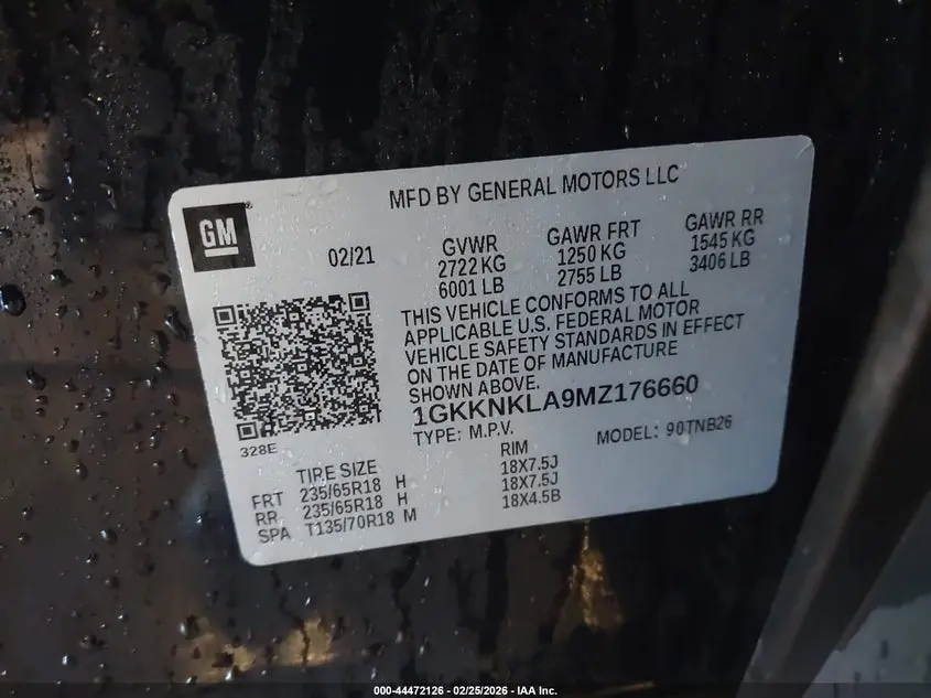 2021 GMC ACADIA FWD SLE