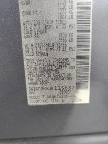 2018 NISSAN MURANO S