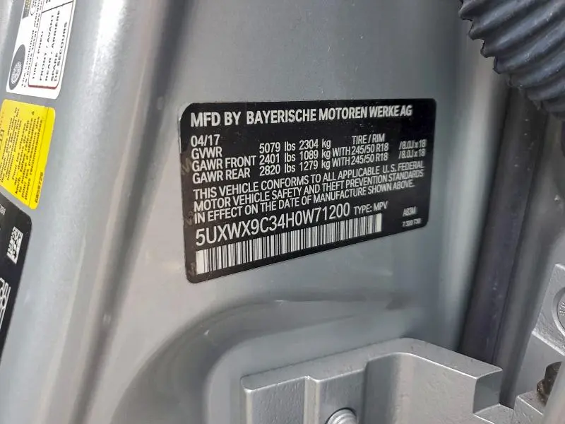 2017 BMW X3 XDRIVE28I  