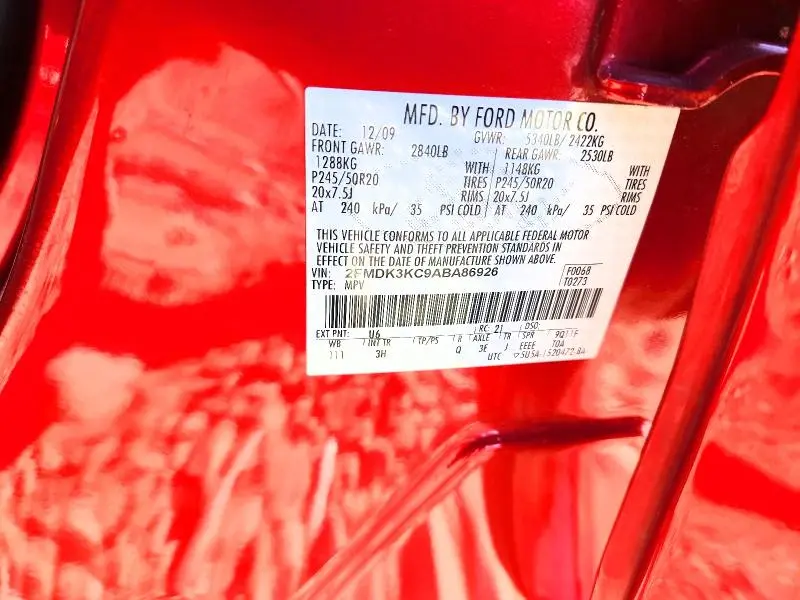 2010 FORD EDGE LIMITED  