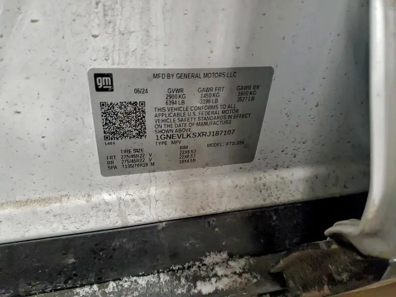 2024 CHEVROLET TRAVERSE RS  