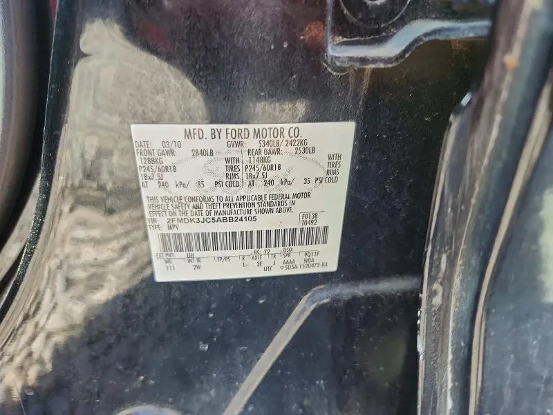 2010 FORD EDGE SEL  