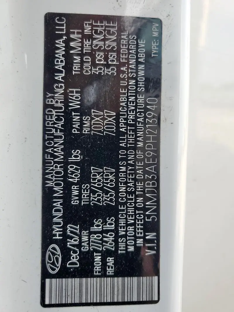 2023 HYUNDAI TUCSON SEL  