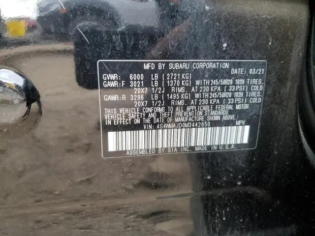 2021 SUBARU ASCENT LIMITED  