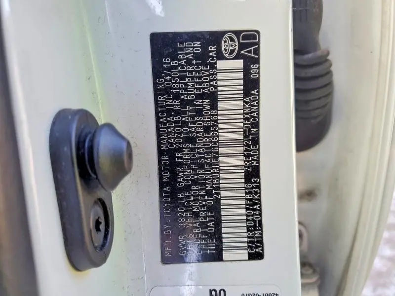 2016 TOYOTA COROLLA L  