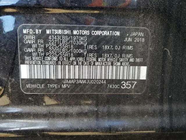 2018 MITSUBISHI OUTLANDER SPORT ES  