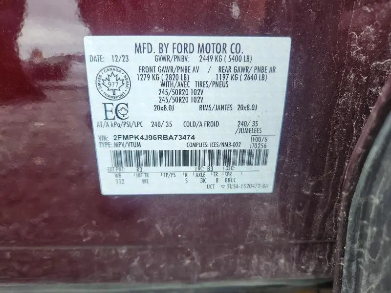 2024 FORD EDGE SEL  