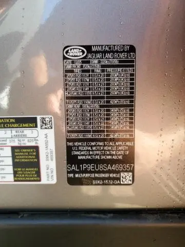 2025 LAND ROVER RANGE ROVER SPORT SE  