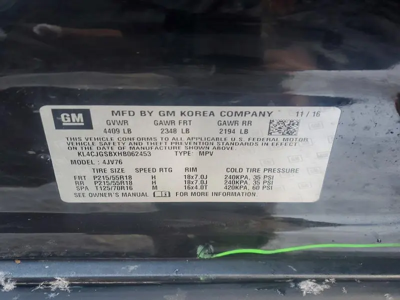 2017 BUICK ENCORE ESSENCE  