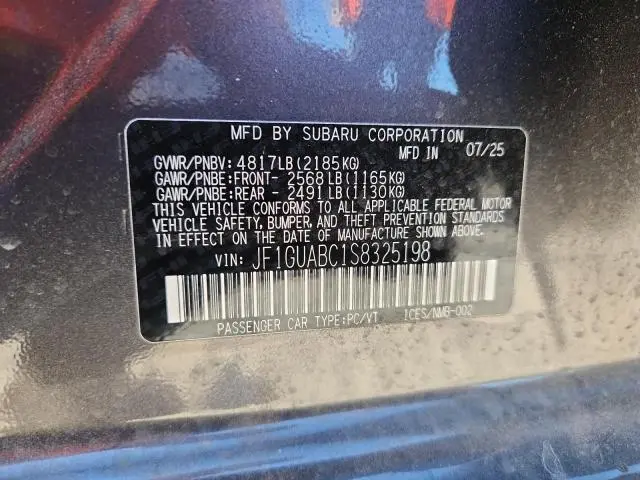 2025 SUBARU IMPREZA   