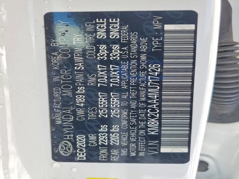 2021 HYUNDAI KONA SEL  