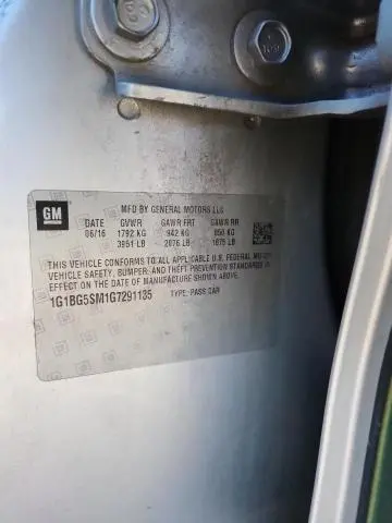 2016 CHEVROLET CRUZE PREMIER  