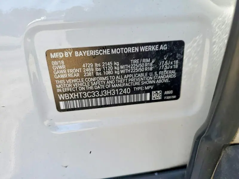 2018 BMW X1 XDRIVE28I  