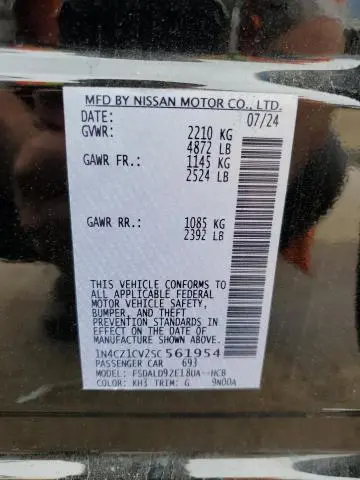 2025 NISSAN LEAF SV PLUS  