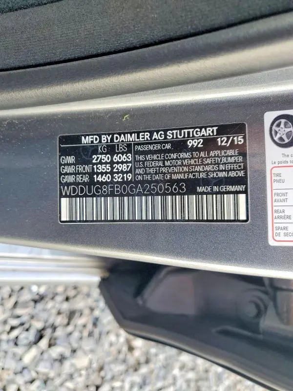 2016 MERCEDES-BENZ S 550 4MATIC  