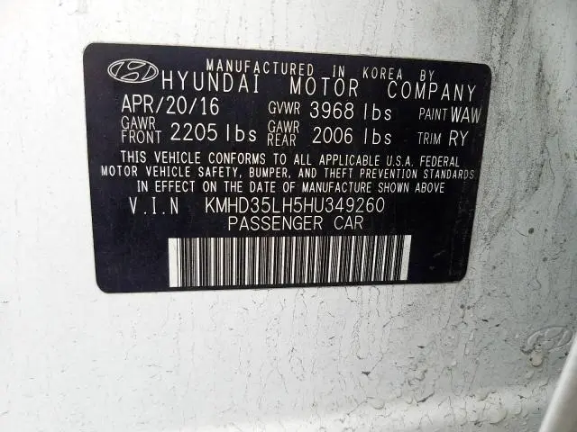 2017 HYUNDAI ELANTRA GT 