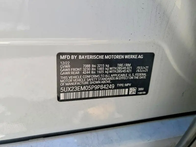 2023 BMW X7 XDRIVE40I  