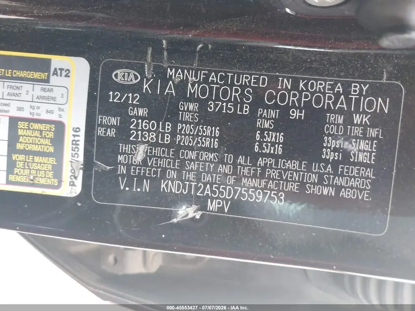 2013 KIA SOUL  