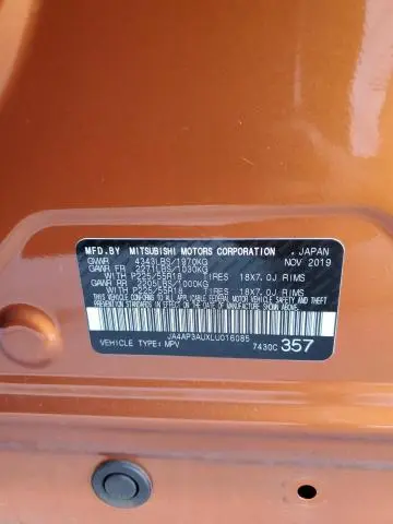 2020 MITSUBISHI OUTLANDER SPORT ES