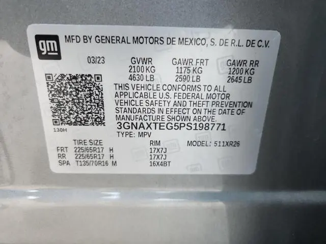 2023 CHEVROLET EQUINOX LT  