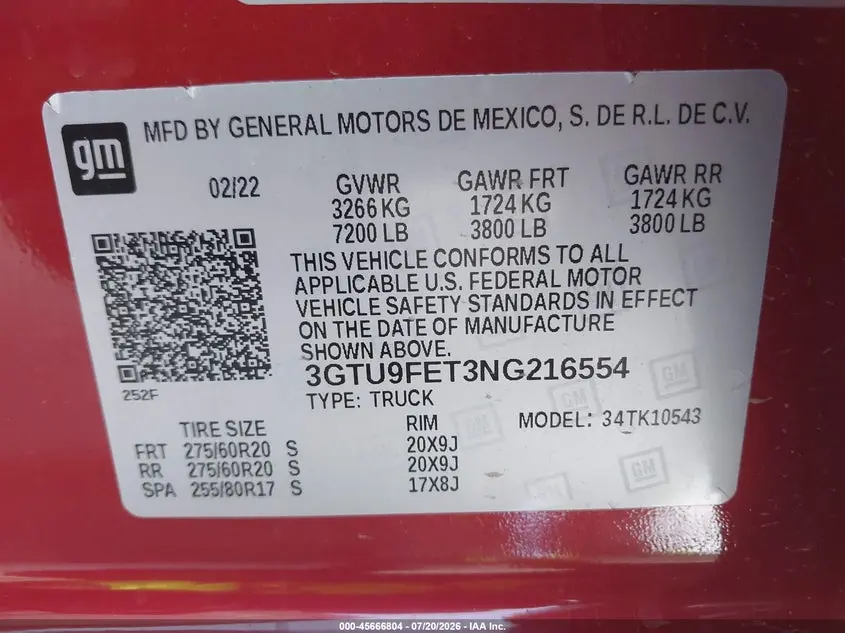 2022 GMC SIERRA 1500 LIMITED 4WD  SHORT BOX DENALI