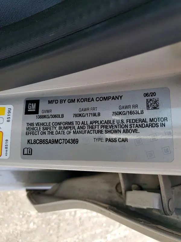 2021 CHEVROLET SPARK LS  