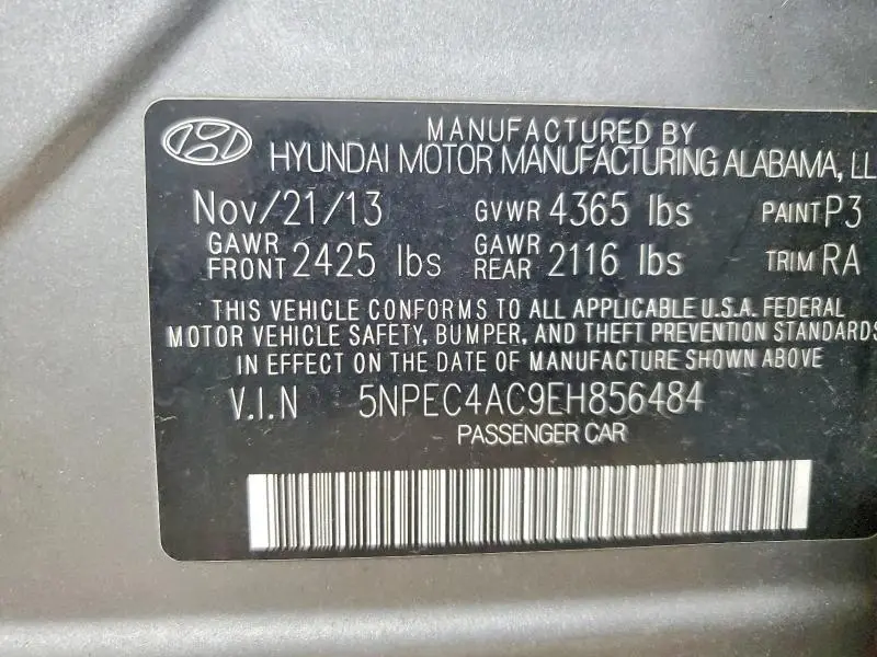 2014 HYUNDAI SONATA LIMITED  