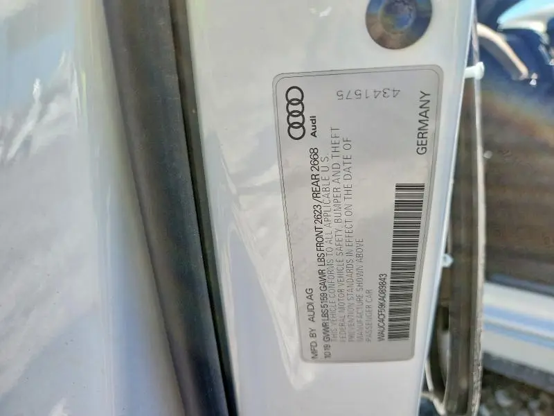 2019 AUDI S5 PRESTIGE  