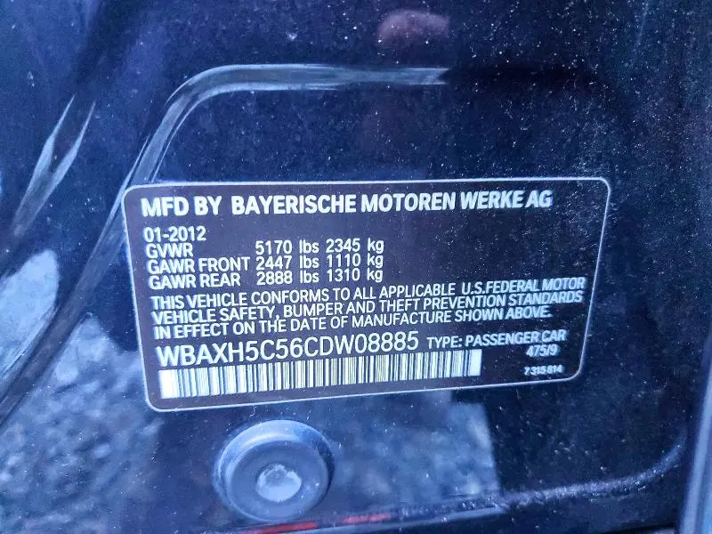 2012 BMW 528   