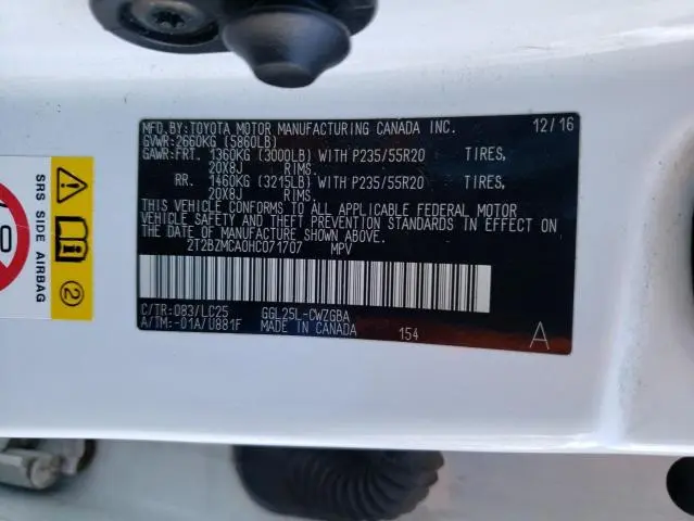 2017 LEXUS RX 350 BASE  