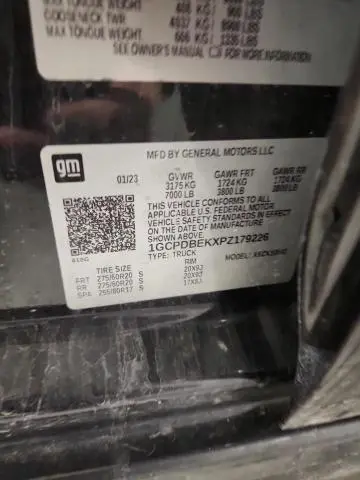 2023 CHEVROLET SILVERADO K1500 CUSTOM  