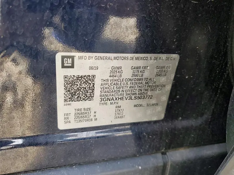 2020 CHEVROLET EQUINOX LS  
