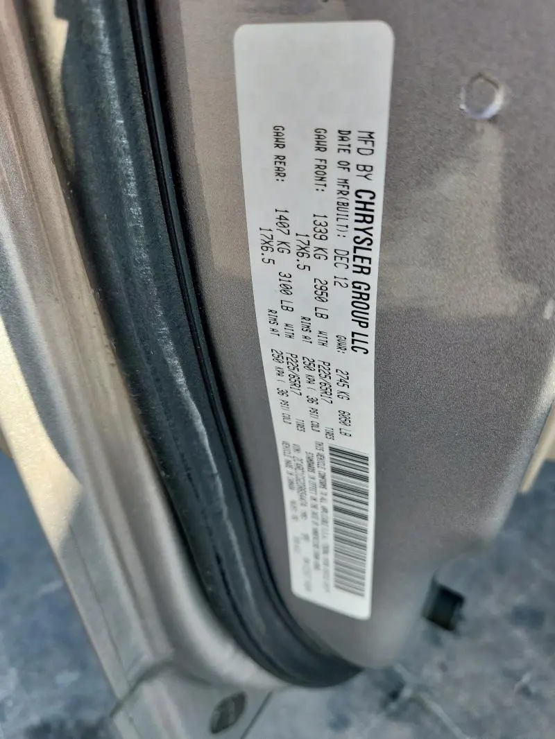 2013 CHRYSLER TOWN & COUNTRY TOURING L  