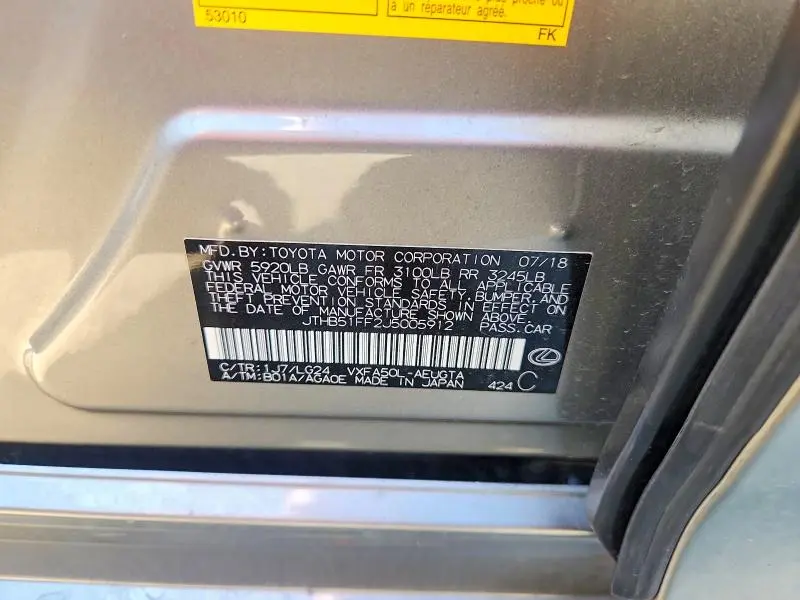 2018 LEXUS LS 500 BASE  