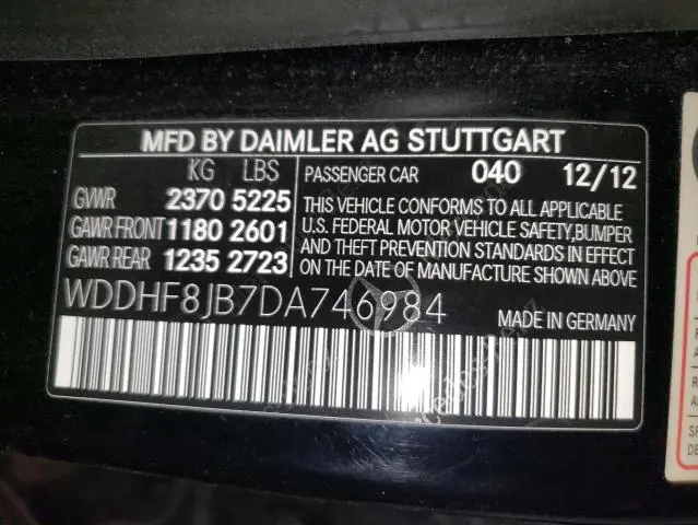 2013 MERCEDES-BENZ E 350 4MATIC  
