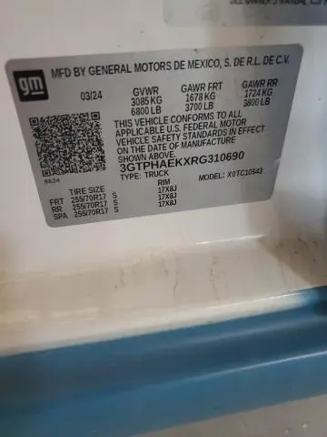 2024 GMC SIERRA C1500  