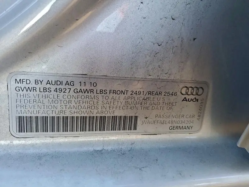 2011 AUDI A4 PREMIUM PLUS  