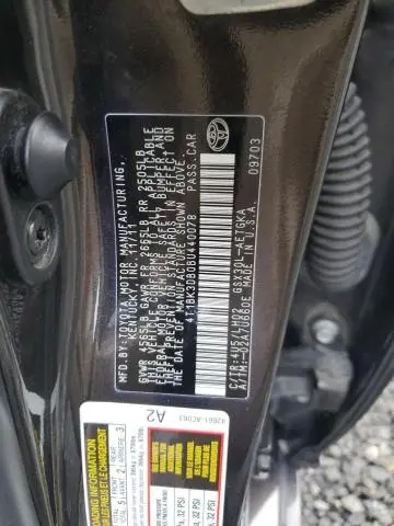 2011 TOYOTA AVALON BASE  