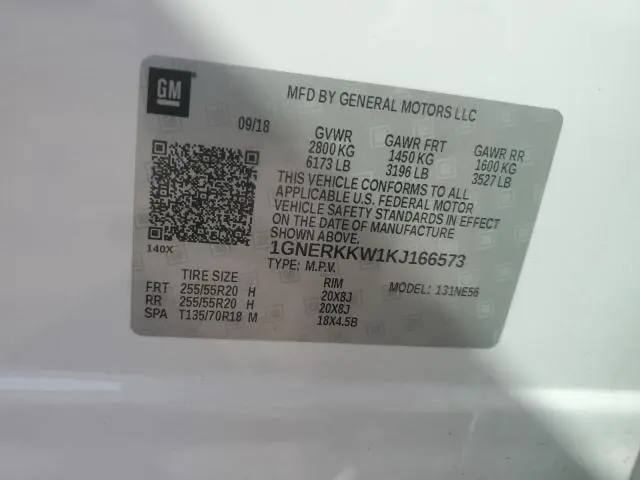 2019 CHEVROLET TRAVERSE PREMIER  